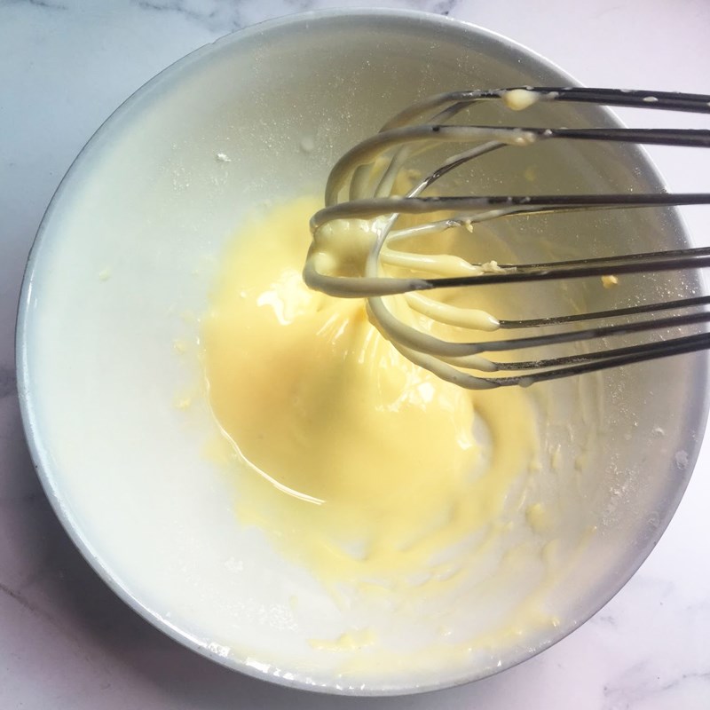 Bước 3 Làm lớp kem cà phê Bánh papparoti