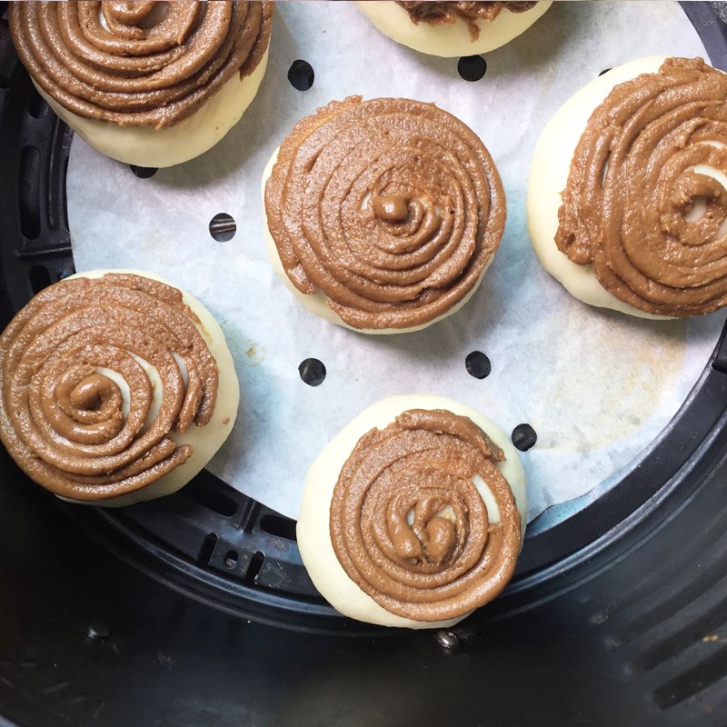 Bước 5 Phủ kem cà phê và nướng bánh Bánh papparoti