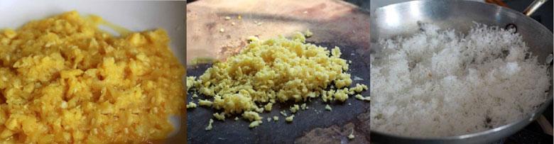 Cách làm kẹo dứa bọc dừa: Sơ chế nguyên liệu 