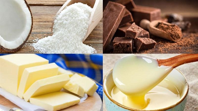 Nguyên liệu món ăn kẹo dừa nạo phủ chocolate