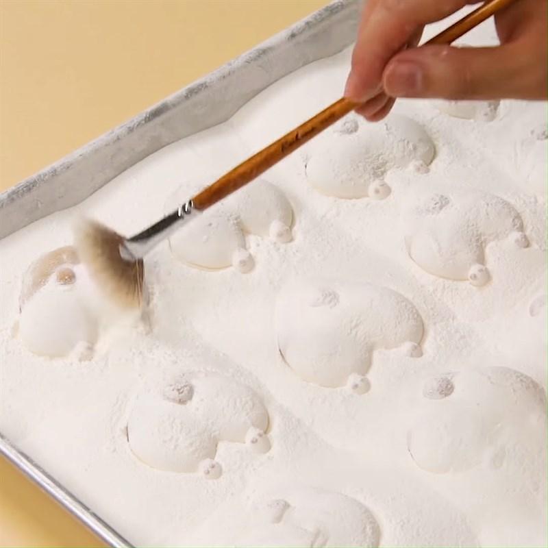 Bước 5 Tạo hình kẹo Kẹo marshmallow hình mông corgi