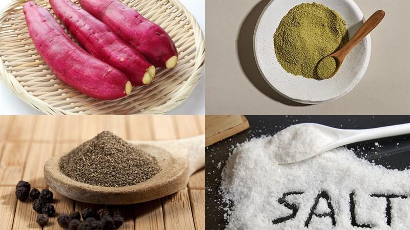Nguyên liệu món ăn 3 cách làm khoai lang sấy