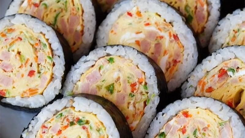 Tổng hợp cách làm kimbap trứng chiên siêu nhanh, lạ miệng 11 / 2024