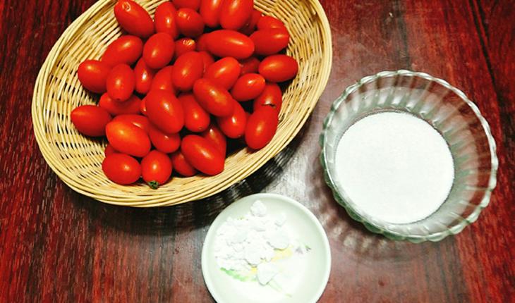 Nguyên liệu món ăn mứt cà chua bi
