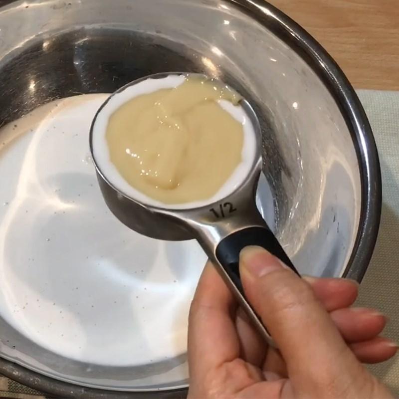 Bước 1 Trộn bột bánh Bánh kẹp waffle bơ đậu phộng