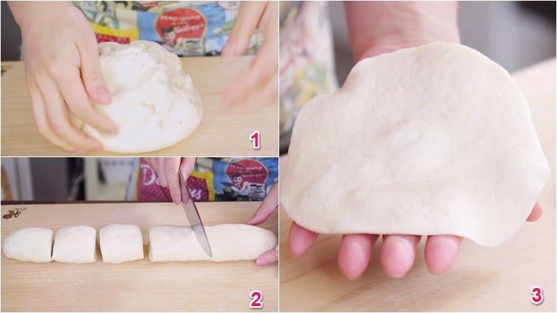 Cách làm bánh bao xá xíu bằng bột bánh bao Mikko