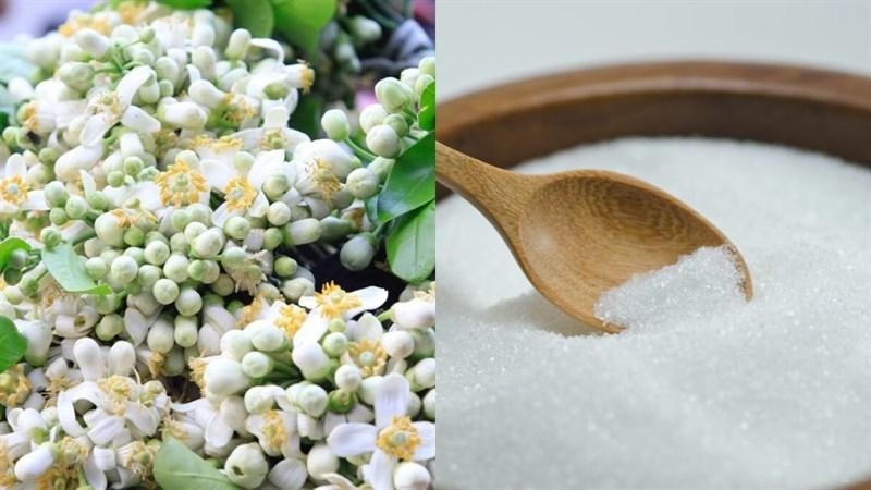 Nguyên liệu món ăn cách làm nước đường hoa bưởi