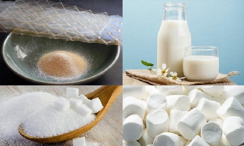 Nguyên liệu thức ăn 2 cách tiến hành pudding sữa