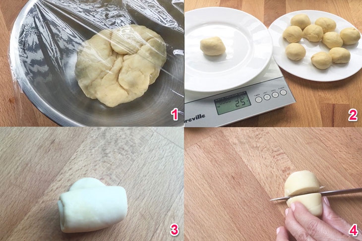 Bước 2 Làm vỏ bánh Bánh trung thu bởi chảo kháng dính