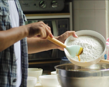 BÁNH TRUNG THU THẬP CẨM GÀ QUAY | BY ERIC'S HOME bước làm 6 hình