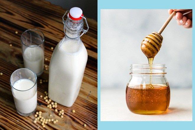 sữa đậu nành phối hợp mật ong