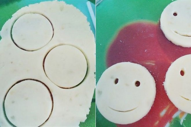 cách tạo hình mặt cười cho bánh