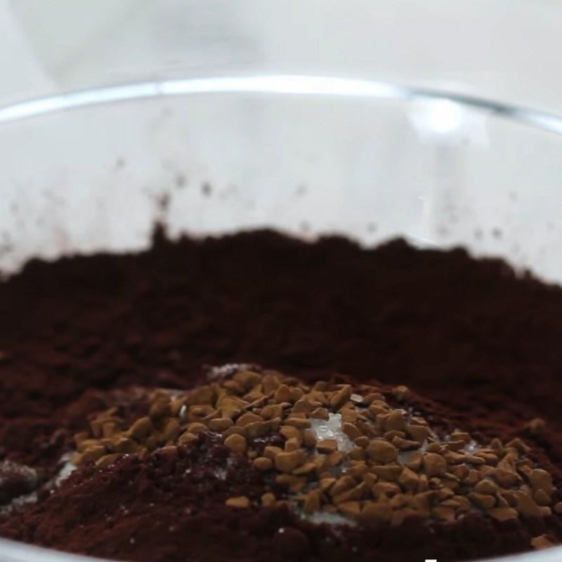 Bước 2 Trộn bột khô Bánh quy socola nhân nutella