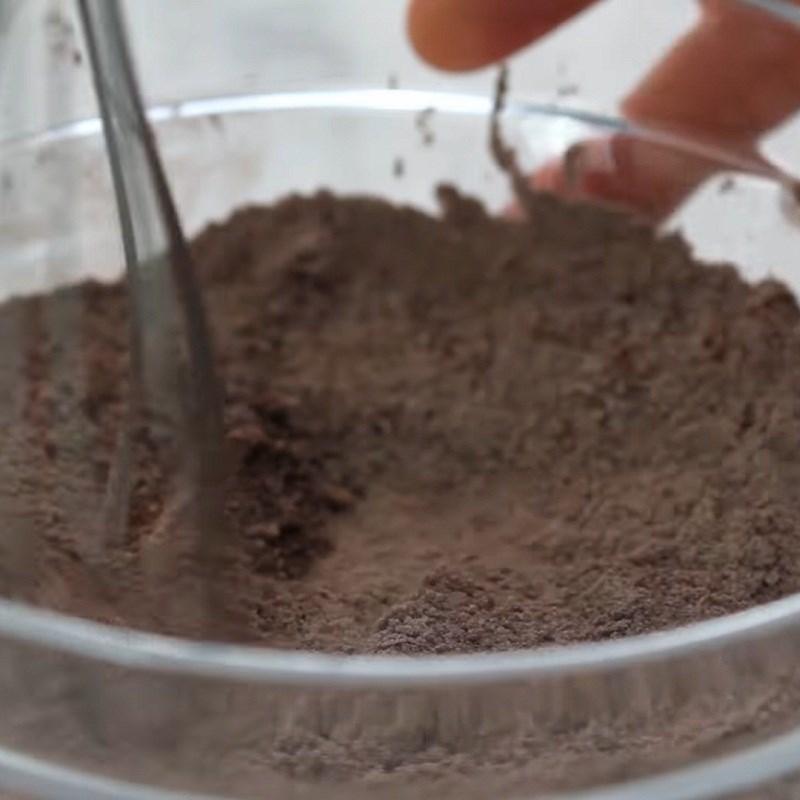 Bước 2 Trộn bột khô Bánh quy socola nhân nutella