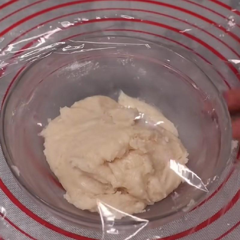 Bước 3 Trộn hỗn hợp bột dầu (bột ruột) Bánh pía sầu riêng đậu xanh
