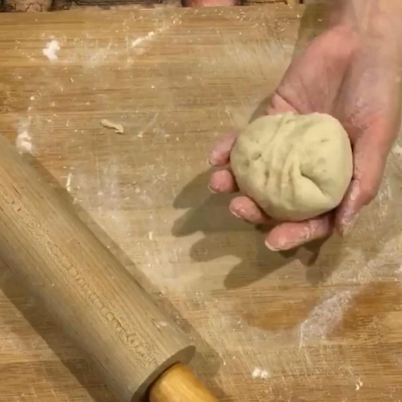 Bước 6 Chia bột và tạo nên hình bánh Bánh bao nhân đậu đỏ lòm chay
