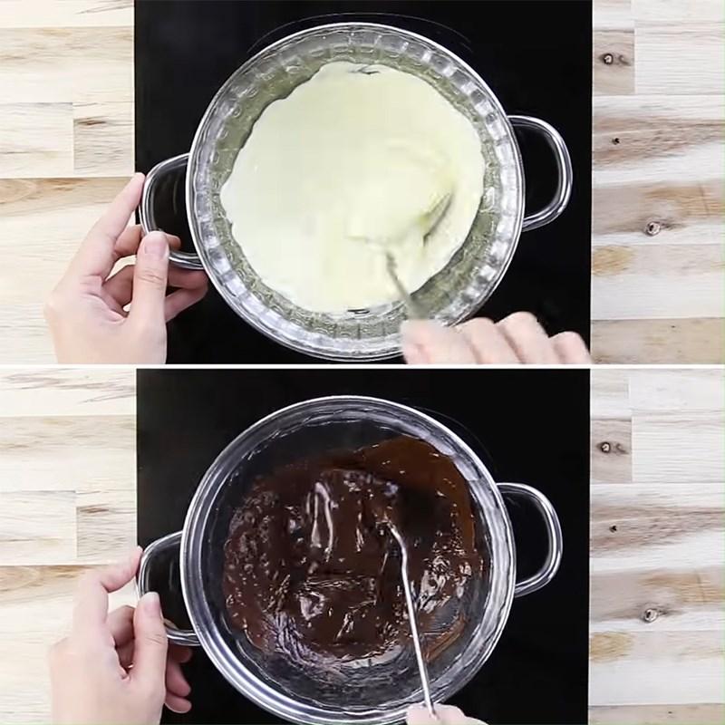 Bước 2 Nấu chảy socola Bánh cake pop