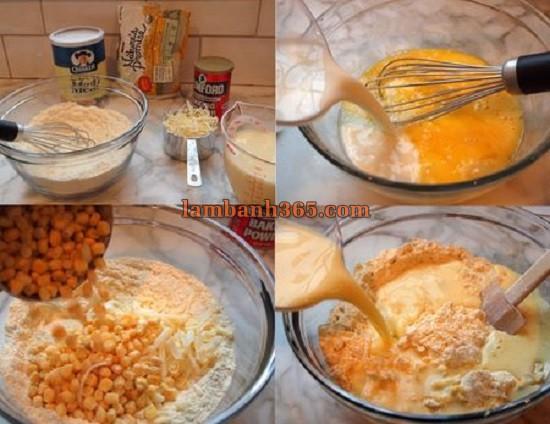 Cách làm bánh Cornbread xạ hương phô mai mặn đậm đà 2, cach lam banh cornbread xa huong pho mai man dam da 2