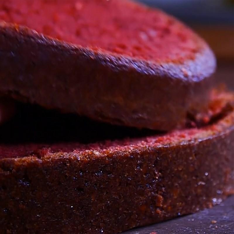 Bước 4 Nướng bánh Bánh red velvet chết chóc