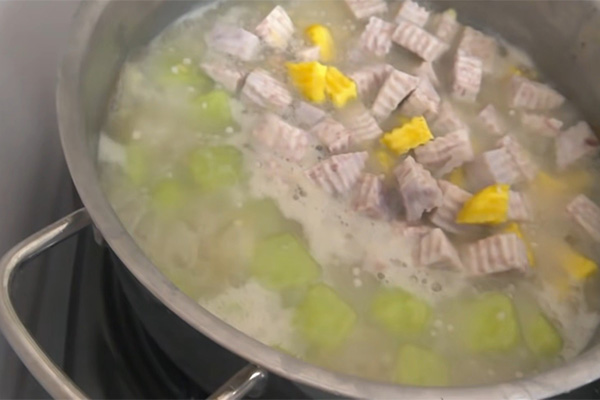cách nấu với khoai lang nước cốt dừa