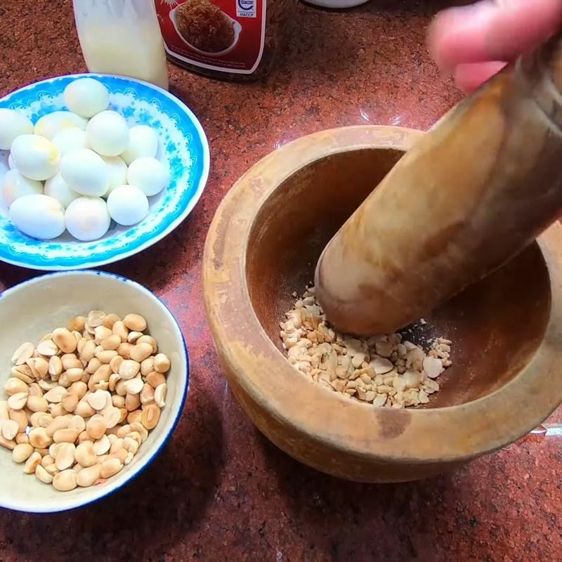 Bước 1 Sơ chế nguyên liệu Bánh tráng đỏ cuốn trứng cút