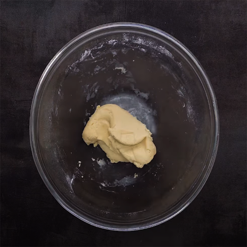 Bước 6 Trộn bột bánh Bánh trung thu trứng chảy kiểu Hồng Kông