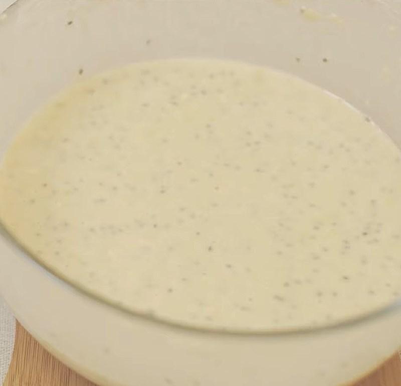 Bước 2 Trộn các nguyên liệu Pancake yến mạch chuối