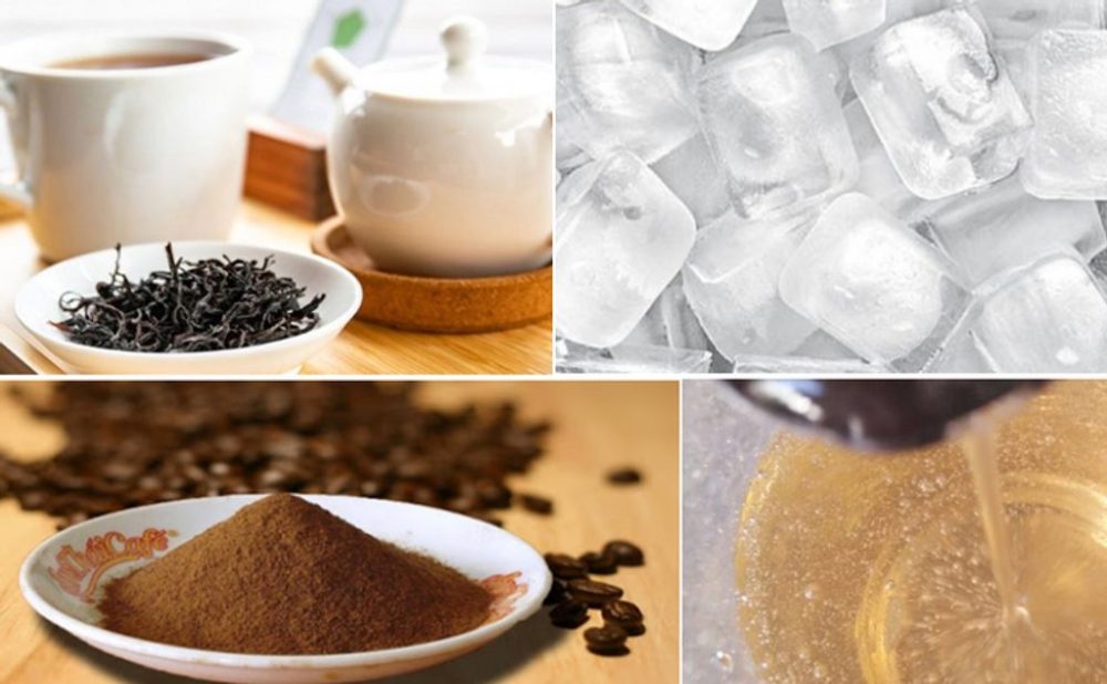 Nguyên liệu làm trà đá đường cà phê