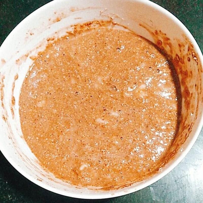 Bước 2 Trộn bột Bánh chuối yến mạch cacao nướng