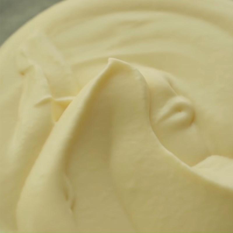 Bước 5 Trộn kem sữa Tiramisu trà xanh rì vì chưng bánh lady fingers