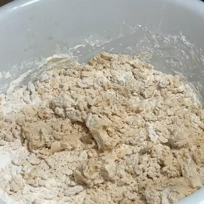 Bước 3 Nhồi bột Bánh ít nhân đậu xanh