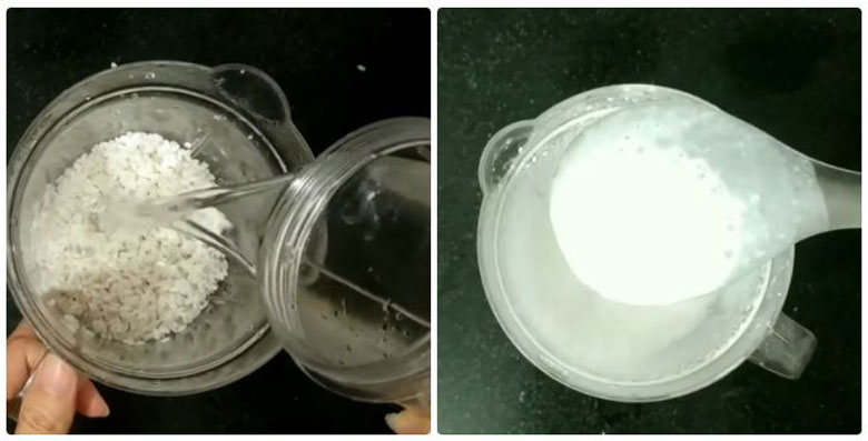 Cách xay gạo bằng máy xay sinh tố thực hiện các bước sau