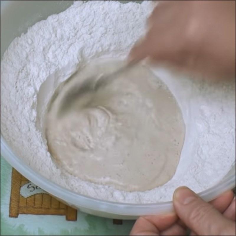 Bước 2 Trộn và ủ bột mì Bánh stollen nhân bánh hạnh nhân