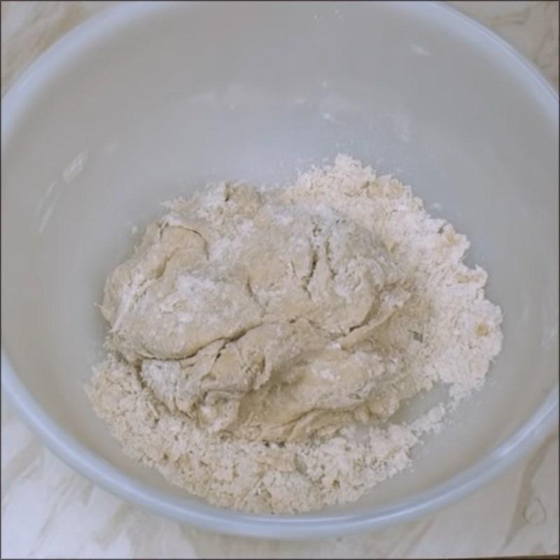 Bước 4 Trộn và nhào bột mì Bánh stollen nhân bánh hạnh nhân