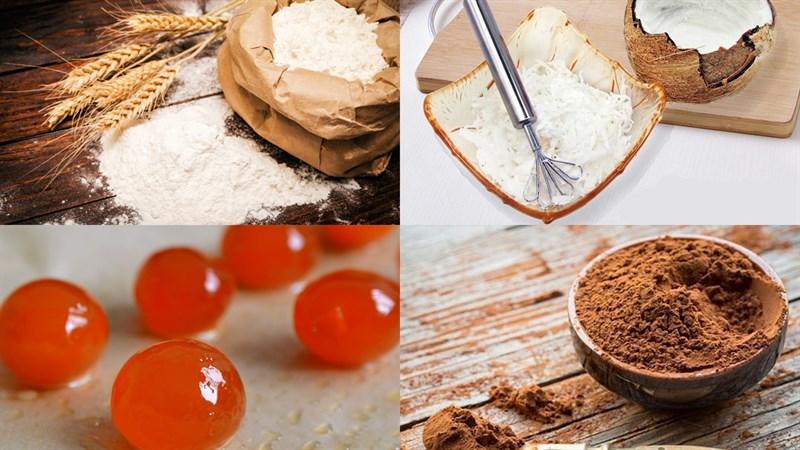 Nguyên liệu thức ăn 3 phương thức bánh trung thu socola