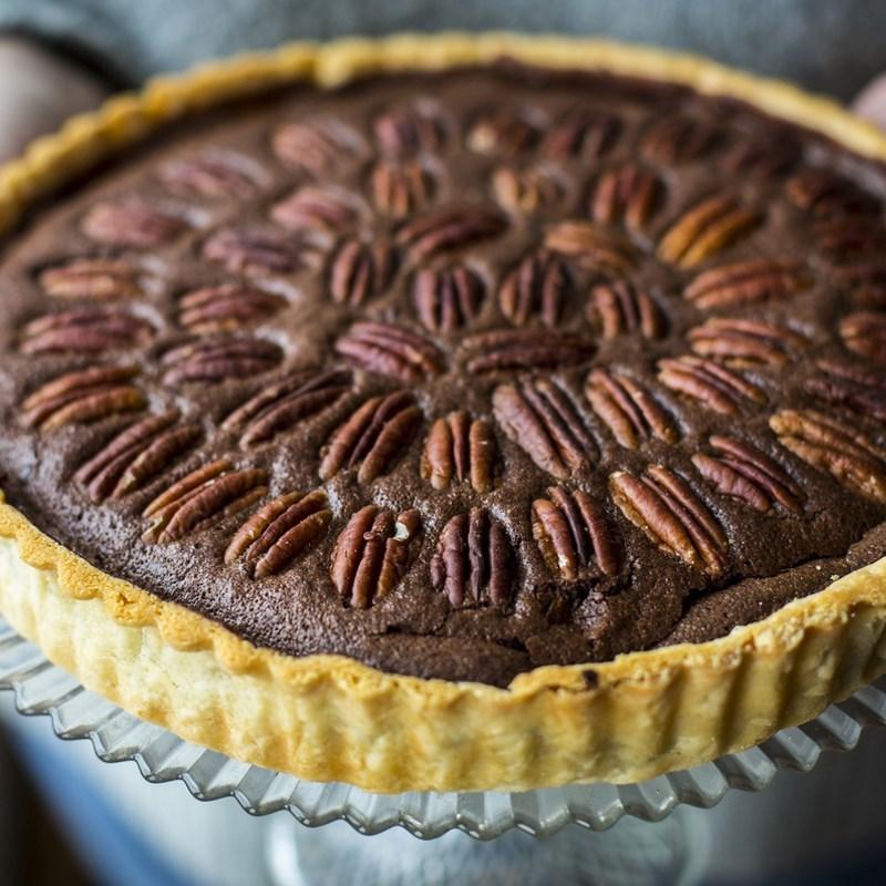 Bước 5 Thành phẩm Bánh tart hồ đào socola - chocolate pecan pie