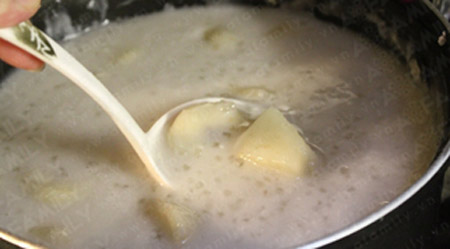 cách nấu chè chuối nước cốt dừa 6