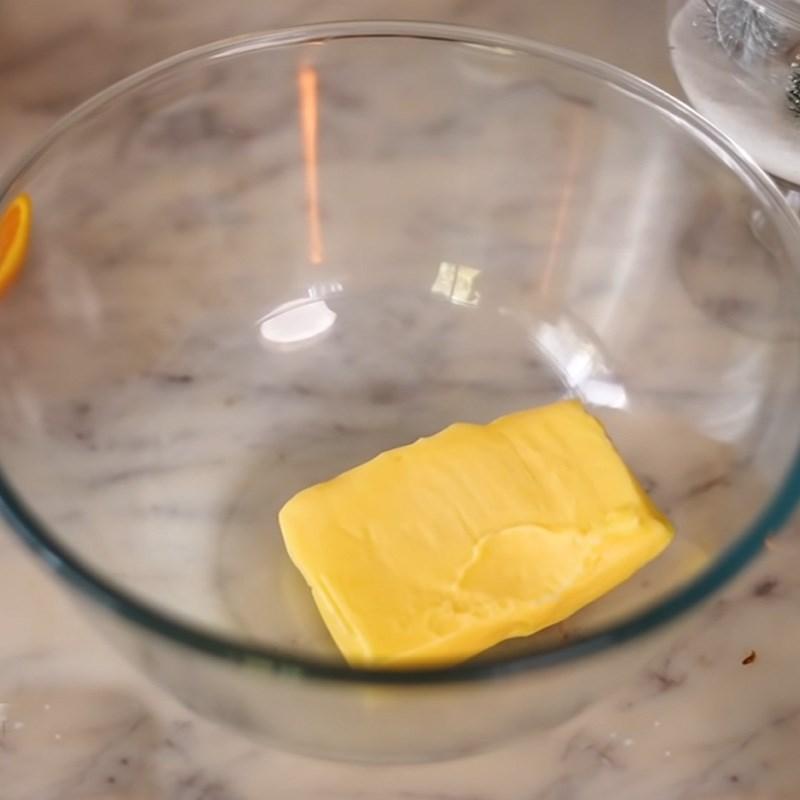 Bước 1 Trộn hỗn hợp bơ đường (bơ, đường, vỏ cam) Bánh quy gừng không trứng