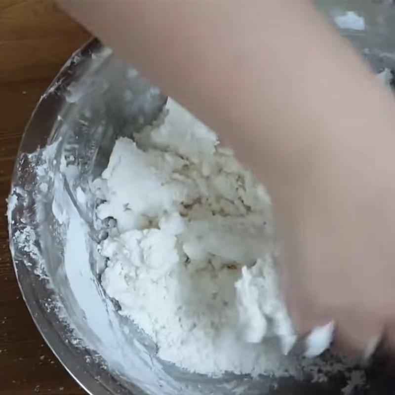 Bước 3 Trộn bột nếp Bánh nếp nhân đậu xanh